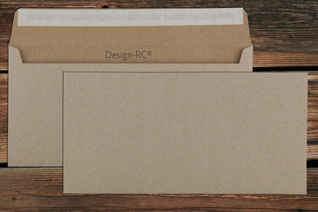 Briefhüllen C6/5 114x229 mm Haftklebend Recycling Grau 100 g/qm